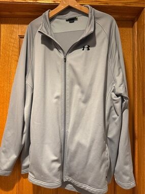 Under Armour Light Gray Full-Zip Shirt Jacket
